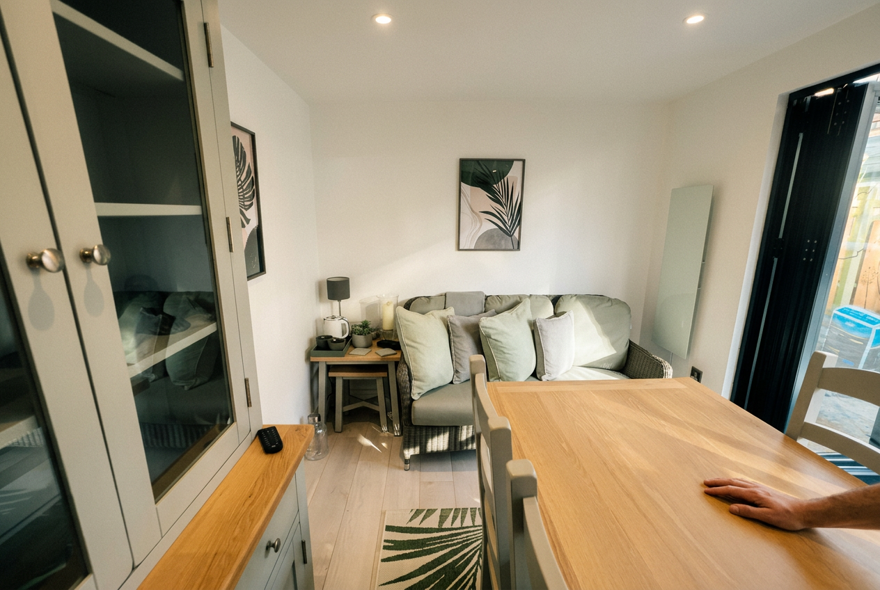 Interior of The Signature looking toward the creative workspace