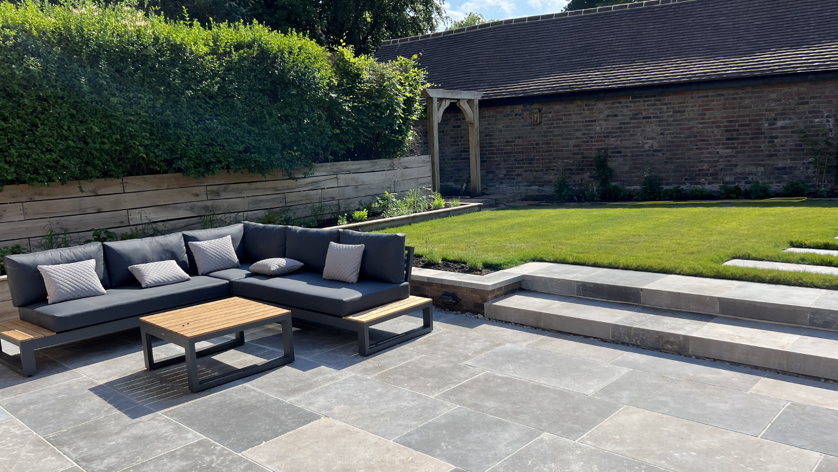 Garden transformation after